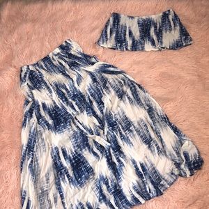 Tie dye skirt set.